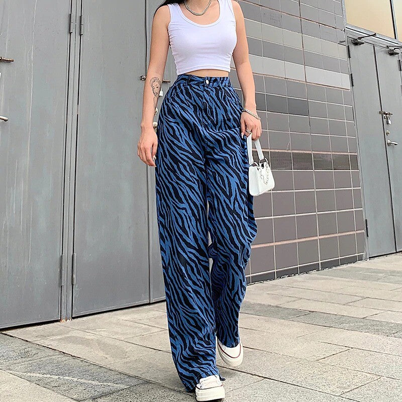 Leo printed high waist
