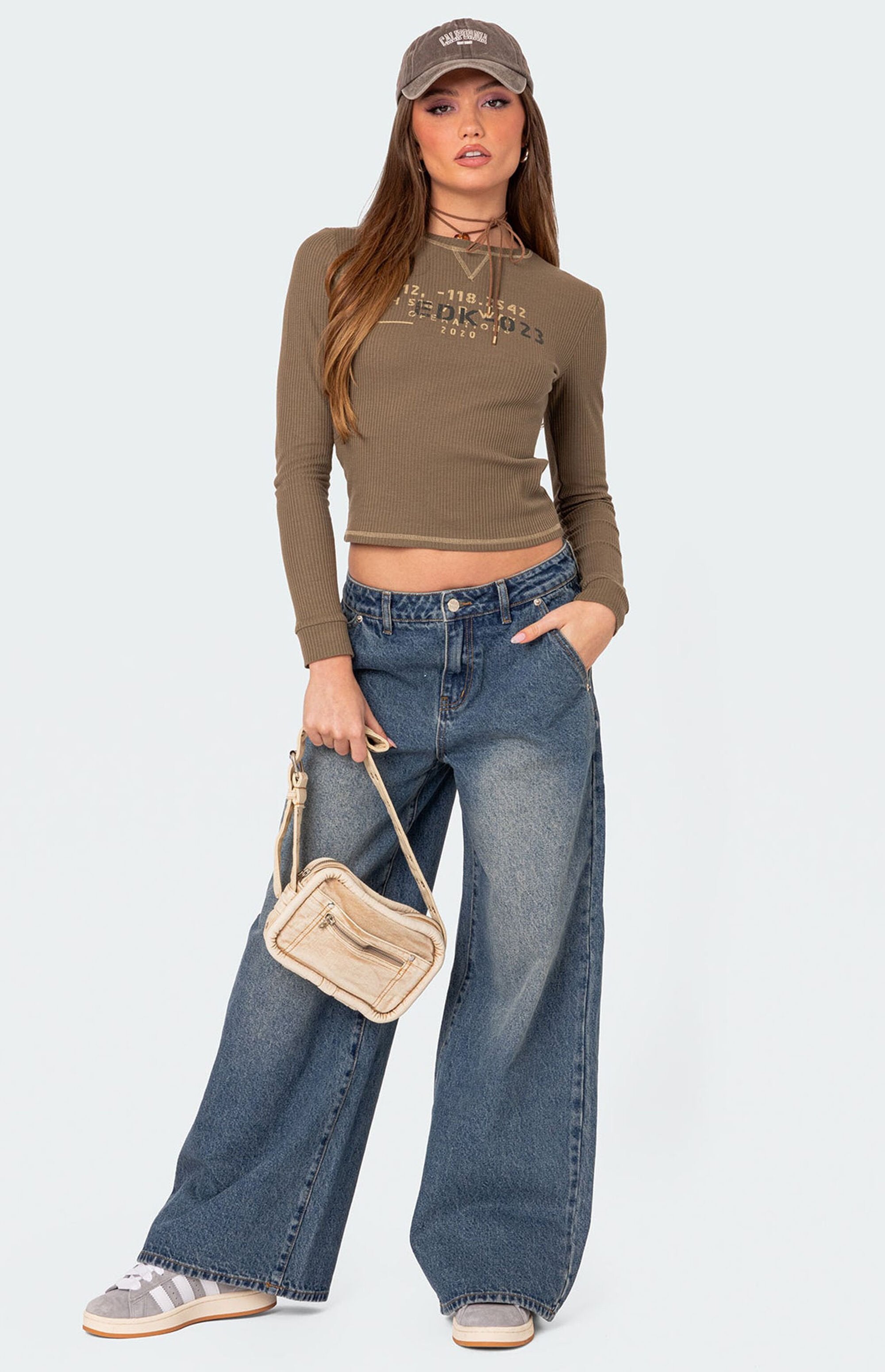 Edikted wide low rised jeans