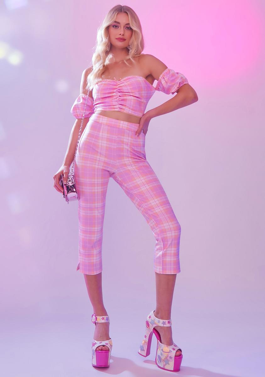 Candy pink crop top