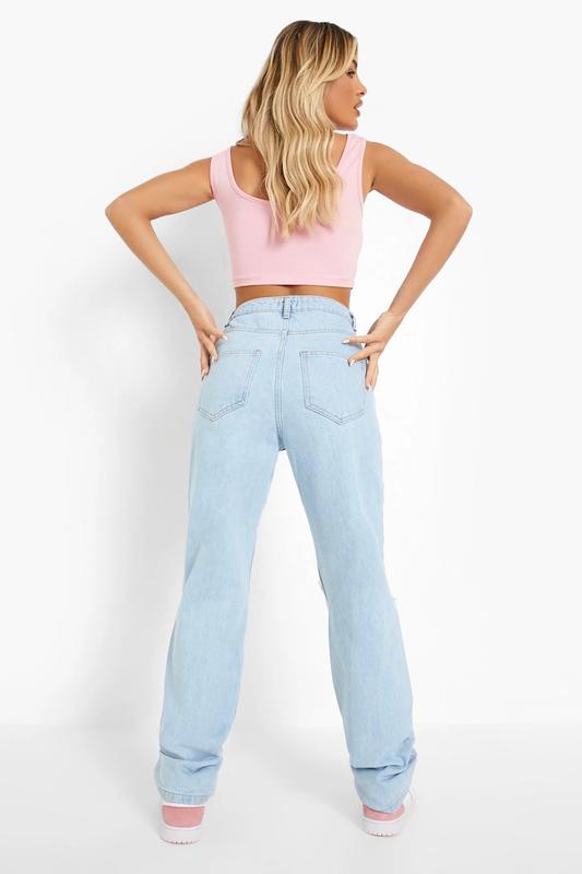 boohoo sticker high waist jeans