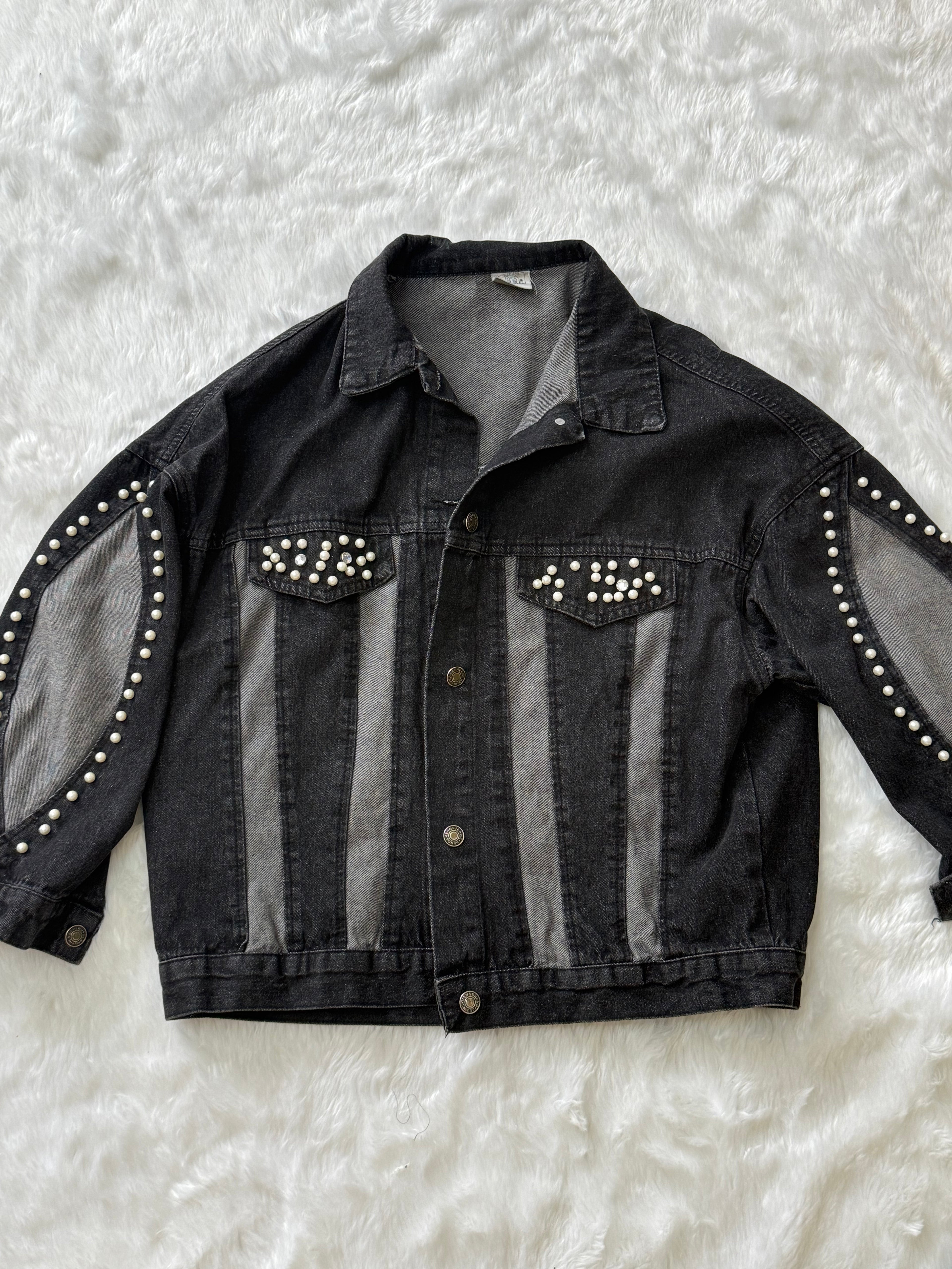 Pearl denim jacket